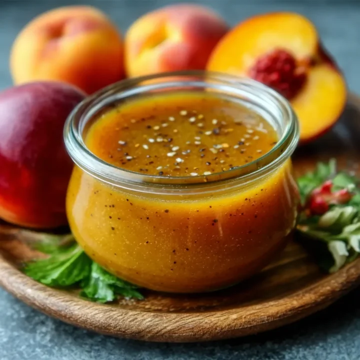 Peach Honey Dijon Balsamic Dressing