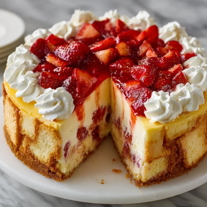 Strawberry Shortcake Cheesecake Dessert Recipe