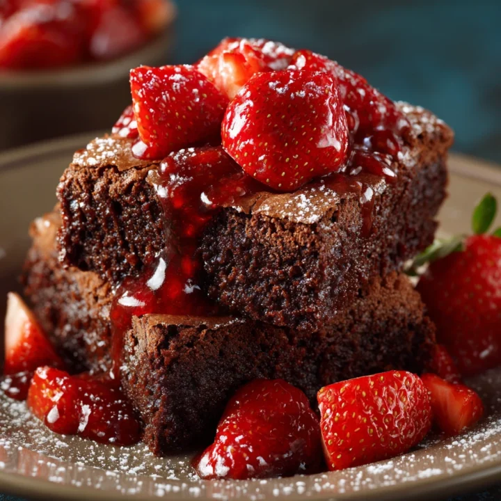 Brownie Strawberry Dessert Recipe