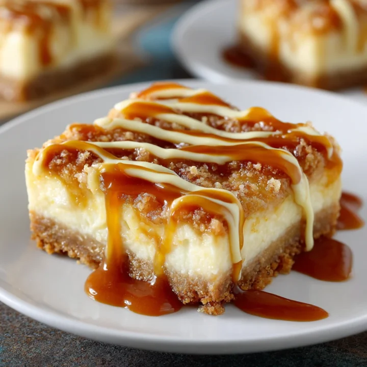 Caramel Apple Cheesecake Bars Recipe