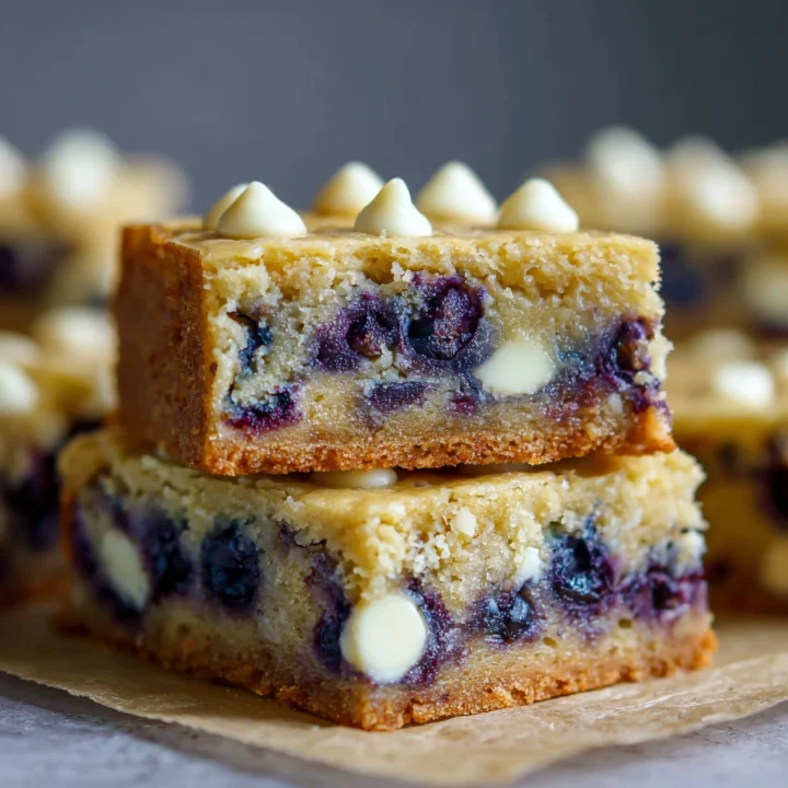 Blueberry White Chocolate Blondies Recipe