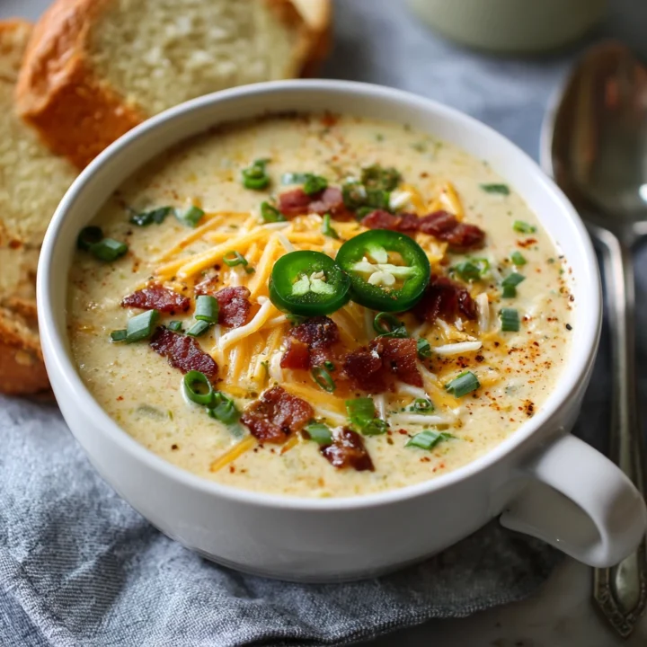 Creamy Jalapeno Popper Soup Recipe