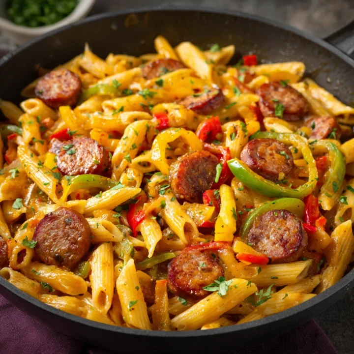 One Pot Cajun Sausage Pasta