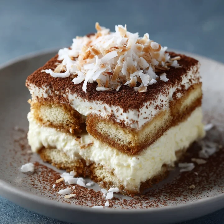 Raffaello Coconut Tiramisu Dessert Recipe