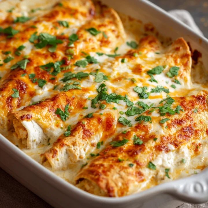 Easy Queso Chicken Enchiladas Recipe