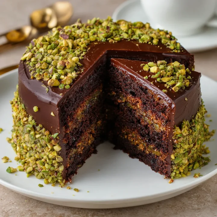Dubai Chocolate Pistachio Cake Recipe