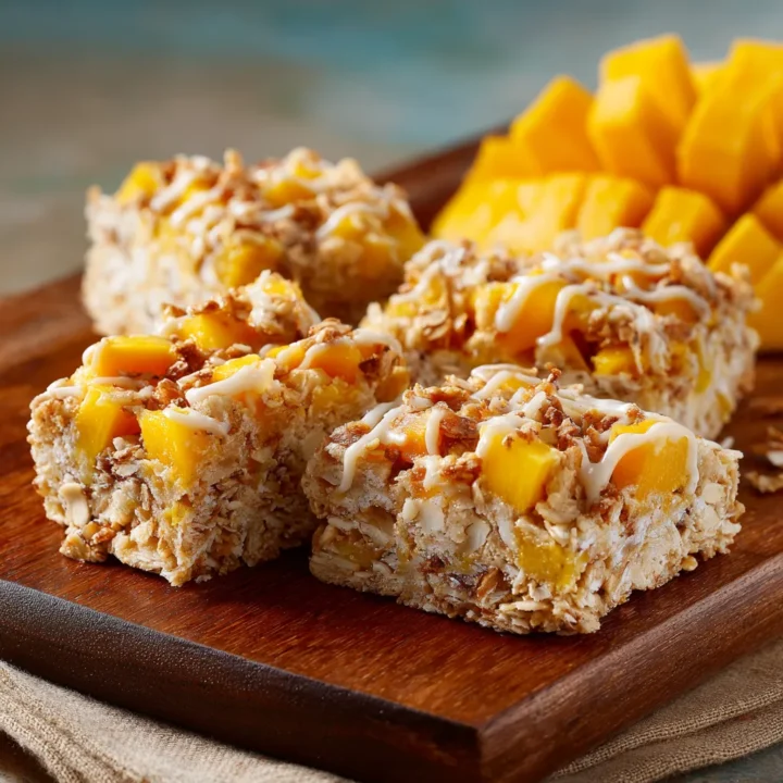 Tropical Mango Flapjacks Breakfast Delight
