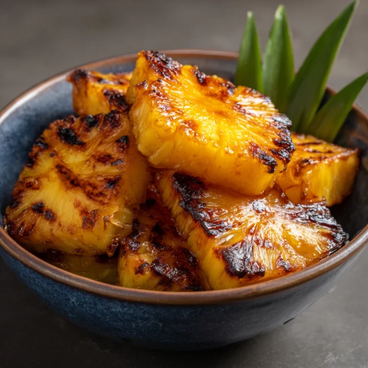 Caramelized Brown Sugar Grilled Pineapple
