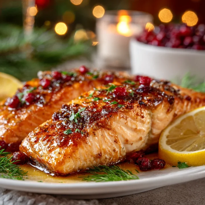 Christmas Honey Butter Baked Salmon