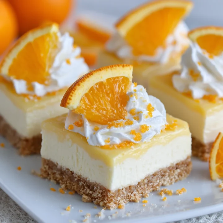 No Bake Orange Creamsicle Bars