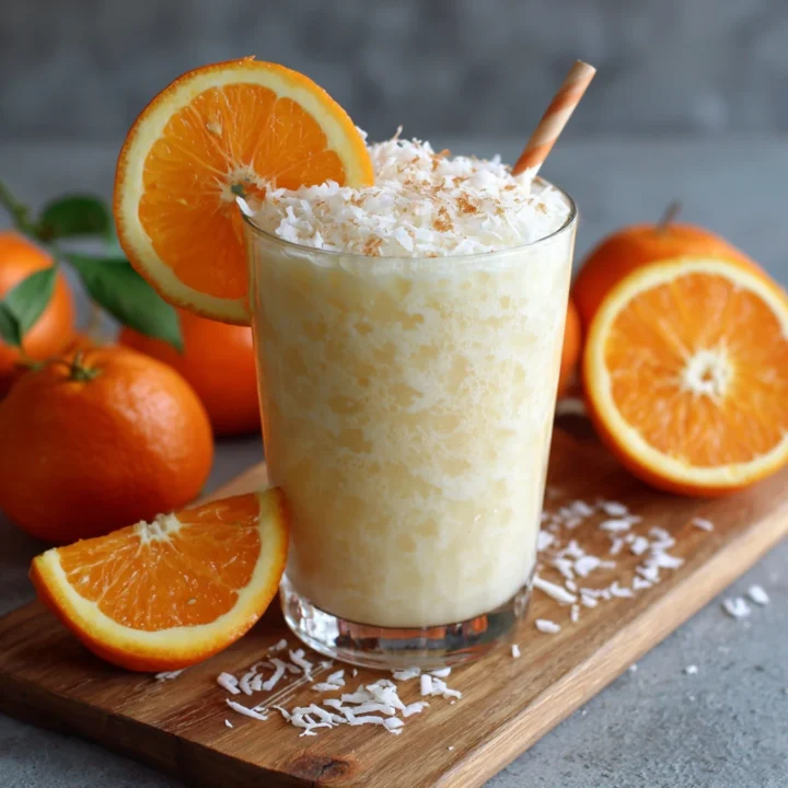 Creamy Coconut Orange Bliss Drink