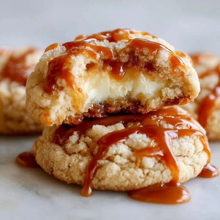 Soft Caramel Cheesecake Cookies Recipe