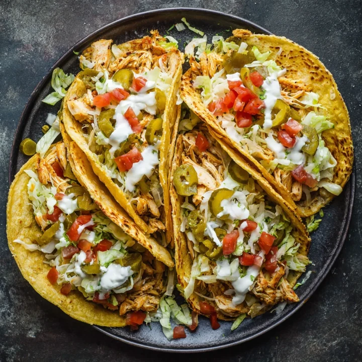 Easy Dill Pickle Chicken Tacos