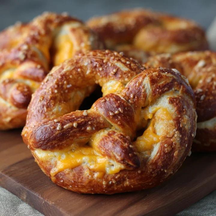 Cheese Stuffed Soft Pretzels Recipe