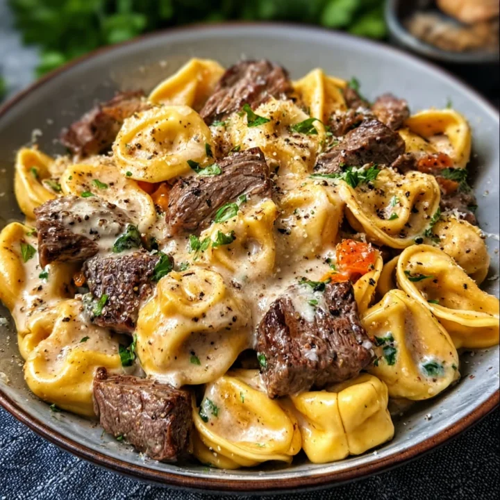 Creamy Cowboy Butter Steak Tortellini
