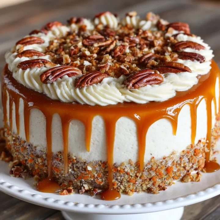 Caramel Pecan Carrot Heaven Cake