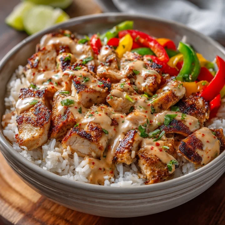 Creamy Cajun Chicken Rice Bowls