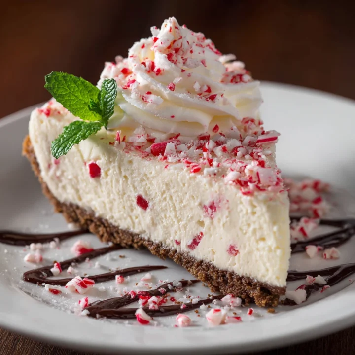 No Bake Peppermint Cheesecake Dessert