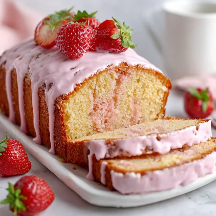 Strawberry Milkshake Pound Cake Recipe