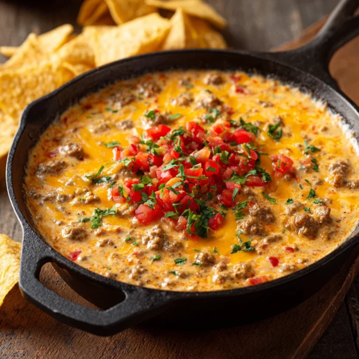 Cheesy Rotel Sausage Dip Recipe