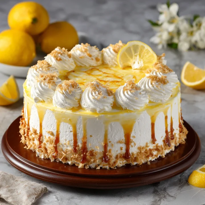 Light Italian Lemon Cream Cake