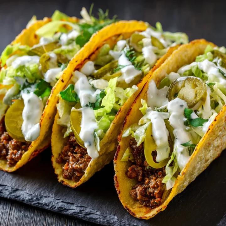 Easy Dill Pickle Ranch Tacos