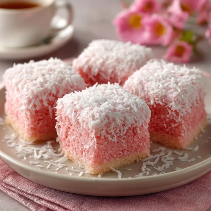 Vintage Australian Pink Coconut Cakes