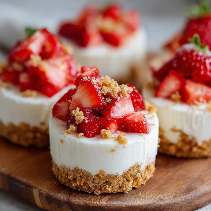 No Bake Strawberry Cheesecake Bites
