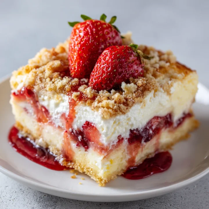Strawberry Cheesecake Dump Cake Recipe