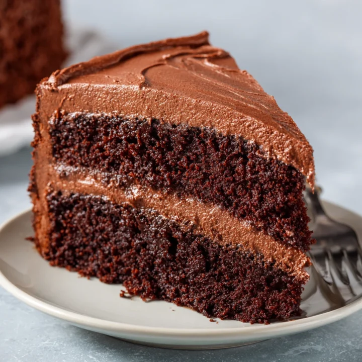 Decadent Double Layer Chocolate Cake