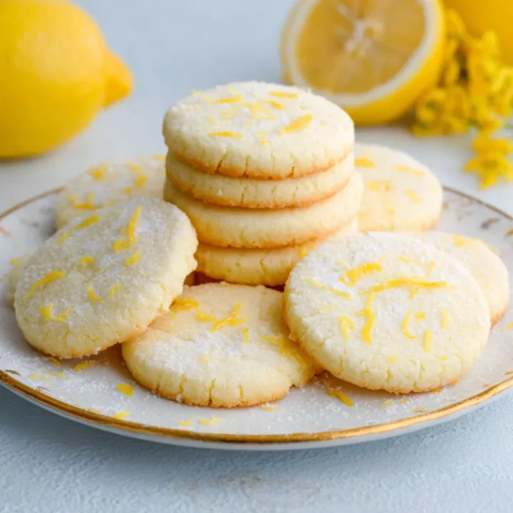 Bright Lemon Shortbread Cookies Recipe