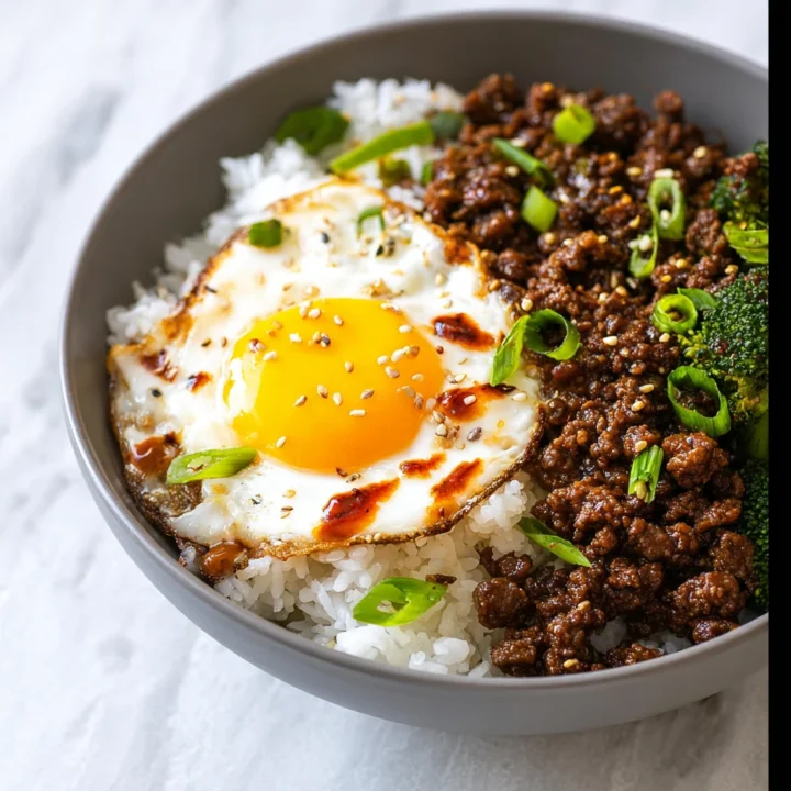 Korean Ground Beef Rice Bowl