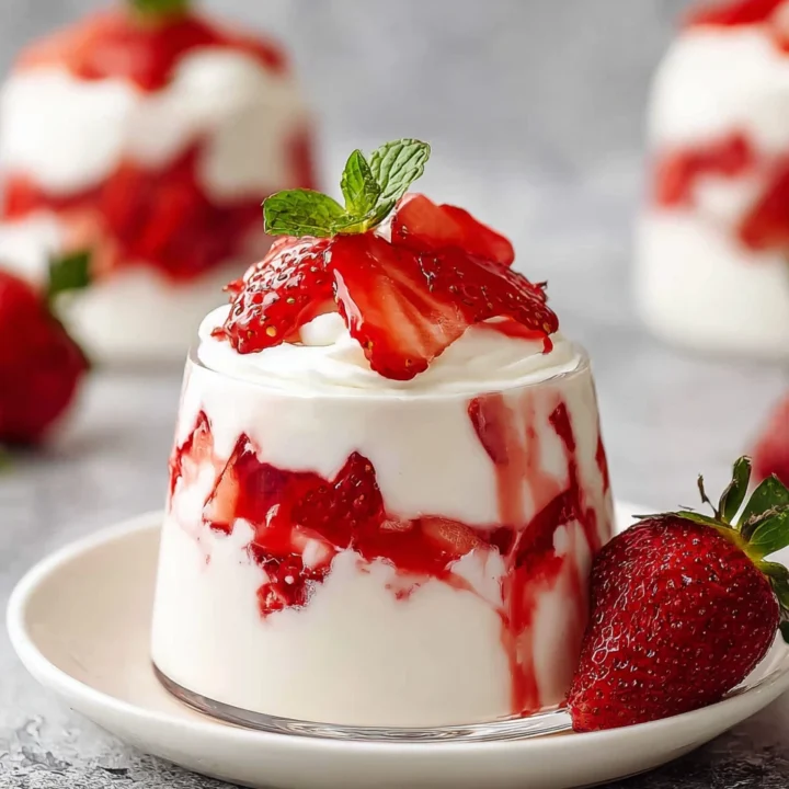 Mexican Strawberries Cream Dessert Recipe
