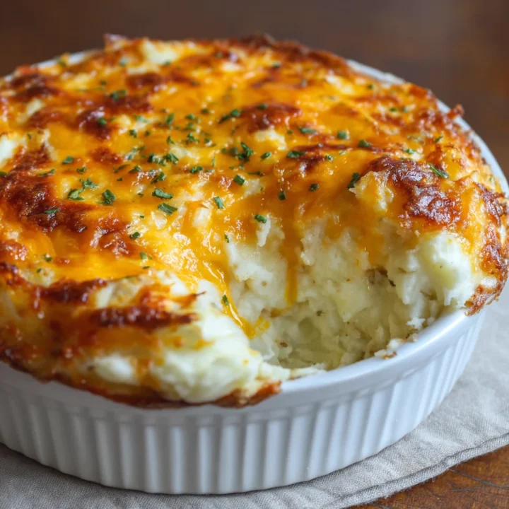 Cheesy Baked Mashed Potatoes Recipe