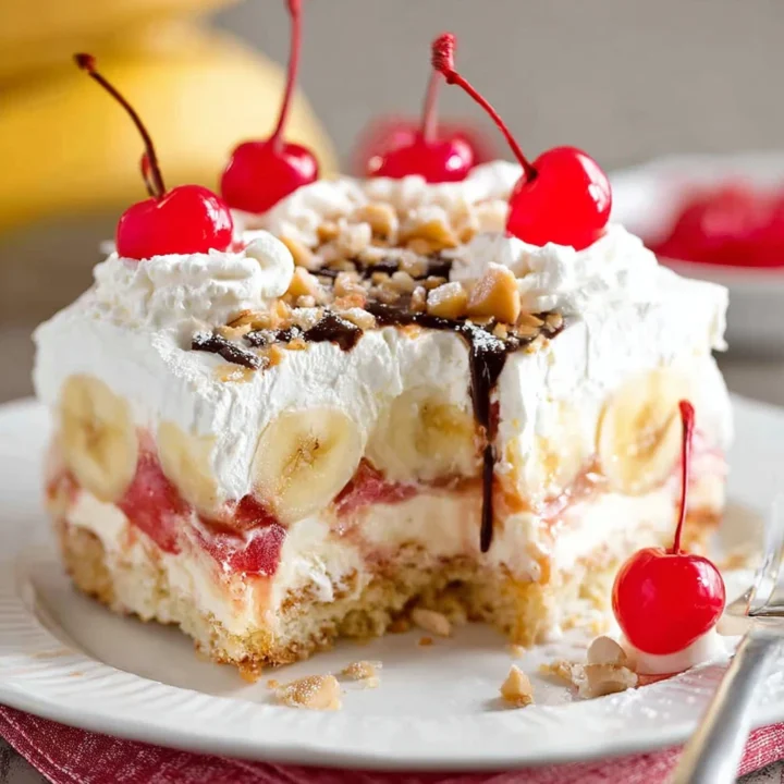 Banana Split Cake Dessert Recipe