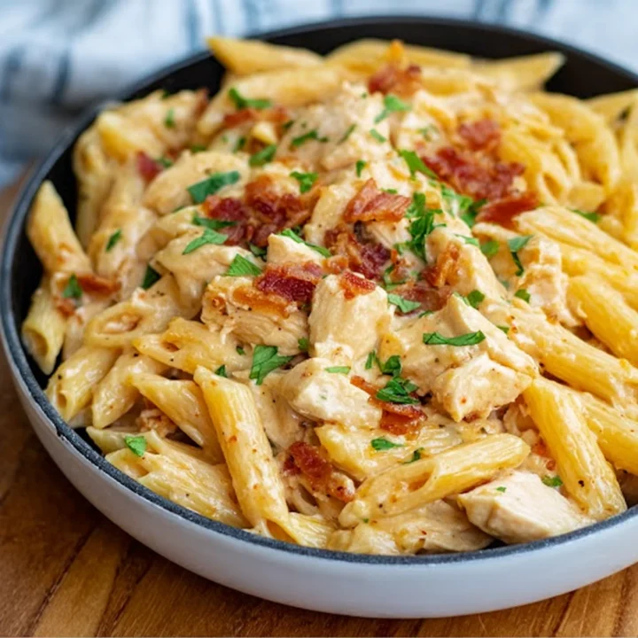 Easy Crack Chicken Penne Recipe