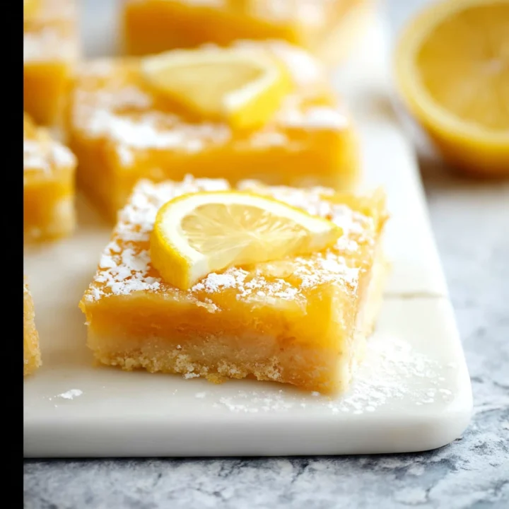 Quick Lemon Dessert Bars Recipe