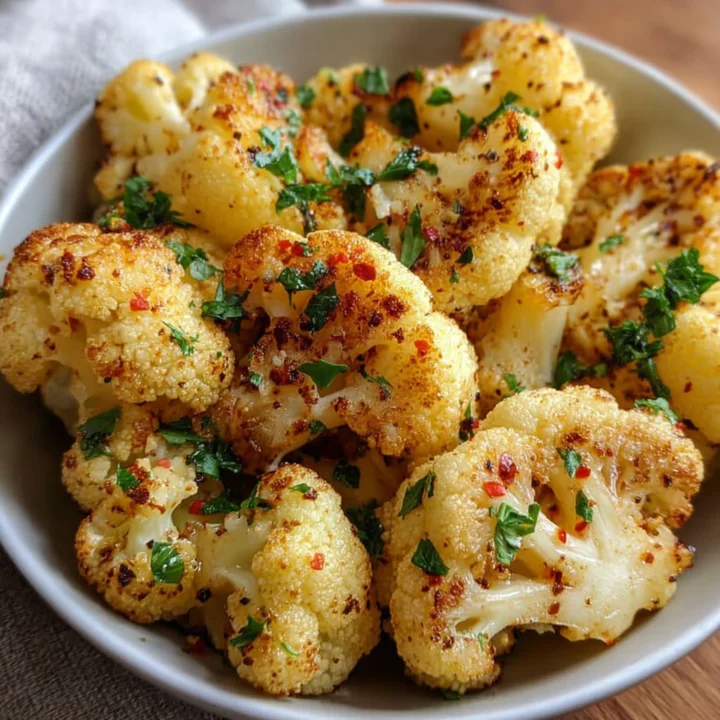 Garlic Butter Roasted Cauliflower Recipe