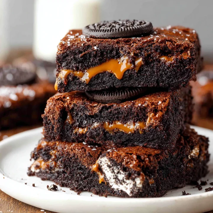 Fudgy Oreo Brownies Dessert Recipe
