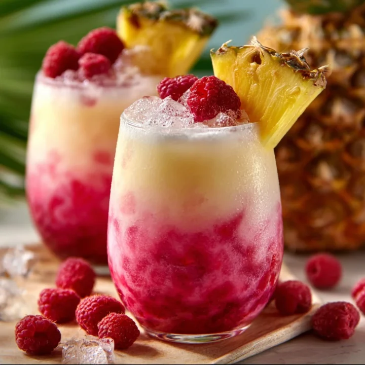 Easy Raspberry Colada Twist Drink